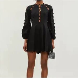 Zimmerman Goldie Scallop Mini Dress-NWT
